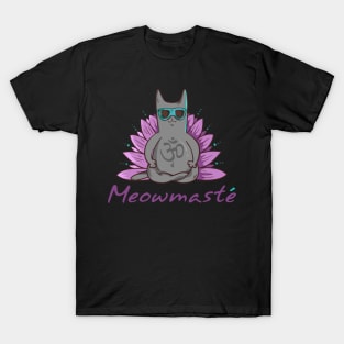 Meowmaste Cat Meditate T-Shirt